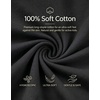 image:imageLOOKFACE Kids Solid Short Sleeve TShirt 100 Cotton Crewneck Soft Tee for Toddler Boys Girls Size 2T14YBlack