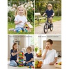 image:imageLOOKFACE Kids Solid Short Sleeve TShirt 100 Cotton Crewneck Soft Tee for Toddler Boys Girls Size 2T14YNavy Blue