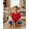 image:imageLOOKFACE Kids Solid Short Sleeve TShirt 100 Cotton Crewneck Soft Tee for Toddler Boys Girls Size 2T14YRed