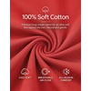 image:imageLOOKFACE Kids Solid Short Sleeve TShirt 100 Cotton Crewneck Soft Tee for Toddler Boys Girls Size 2T14YRed