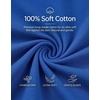 image:imageLOOKFACE Kids Solid Short Sleeve TShirt 100 Cotton Crewneck Soft Tee for Toddler Boys Girls Size 2T14YRoyal Blue
