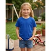 image:imageLOOKFACE Kids Solid Short Sleeve TShirt 100 Cotton Crewneck Soft Tee for Toddler Boys Girls Size 2T14YRoyal Blue