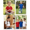 image:imageLOOKFACE Kids Solid Short Sleeve TShirt 100 Cotton Crewneck Soft Tee for Toddler Boys Girls Size 2T14YRoyal Blue
