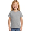 image:imageLOOKFACE Kids Solid Short Sleeve TShirt 100 Cotton Crewneck Soft Tee for Toddler Boys Girls Size 2T14YGrey