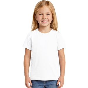 image:imageLOOKFACE Kids Solid Short Sleeve TShirt 100 Cotton Crewneck Soft Tee for Toddler Boys Girls Size 2T14YWhite